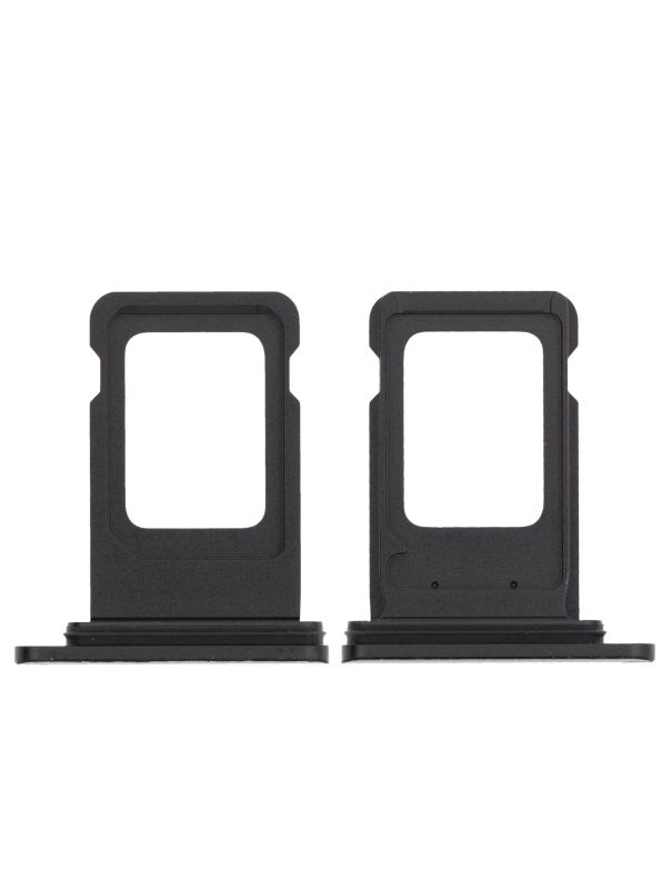 Single Sim Card Tray Compatible For iPhone 11 (Black)