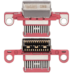 Charging Port Only Compatible For iPad 10 (2022) (Soldering Required) (Pink) (10 Pack)