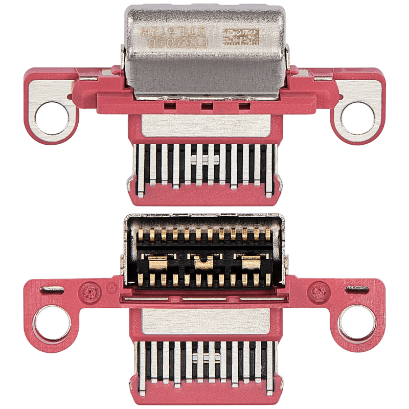 Charging Port Only Compatible For iPad 10 (2022) (Soldering Required) (Pink) (10 Pack)