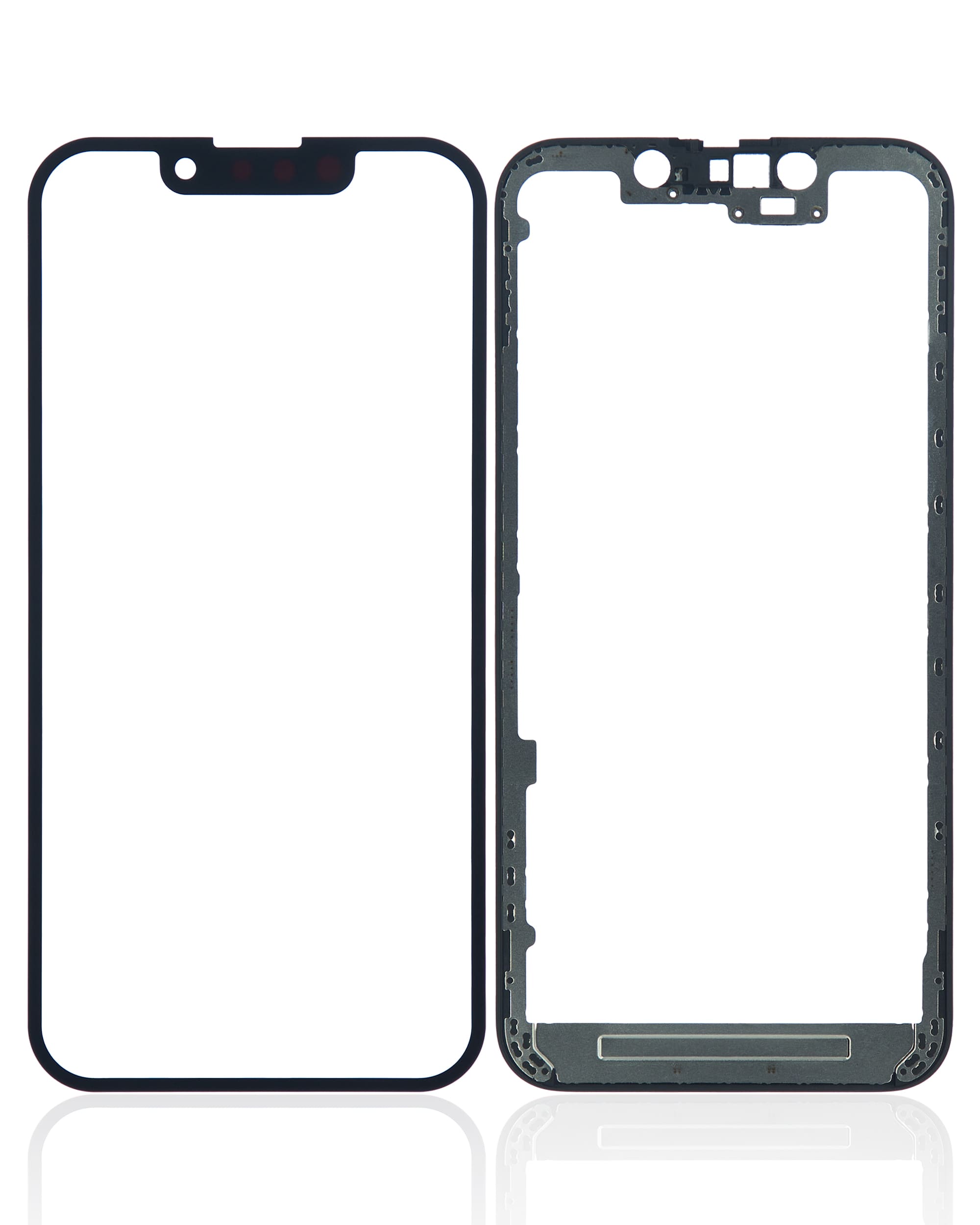 2 in 1 With Frame Included (Front Glass + OCA Pre-Installed) Compatible For iPhone 13 Mini (OCA Master)