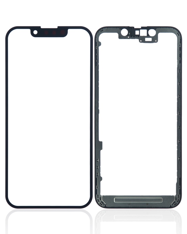 2 in 1 With Frame Included (Front Glass + OCA Pre-Installed) Compatible For iPhone 13 Mini (OCA Master)