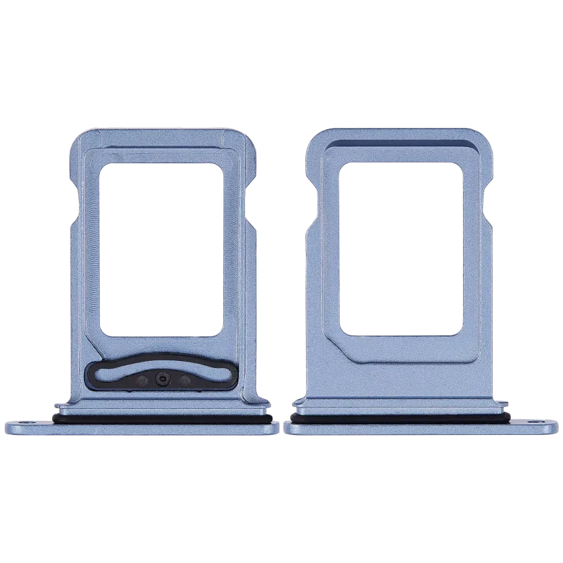 Dual Sim Card Tray Compatible For iPhone 14 / 14 Plus (Blue)