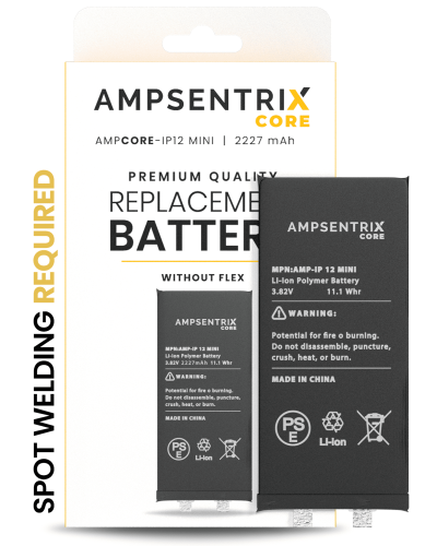 Replacement Battery Core Compatible For iPhone 12 Mini (Spot Welding Required) (AmpSentrix Core)