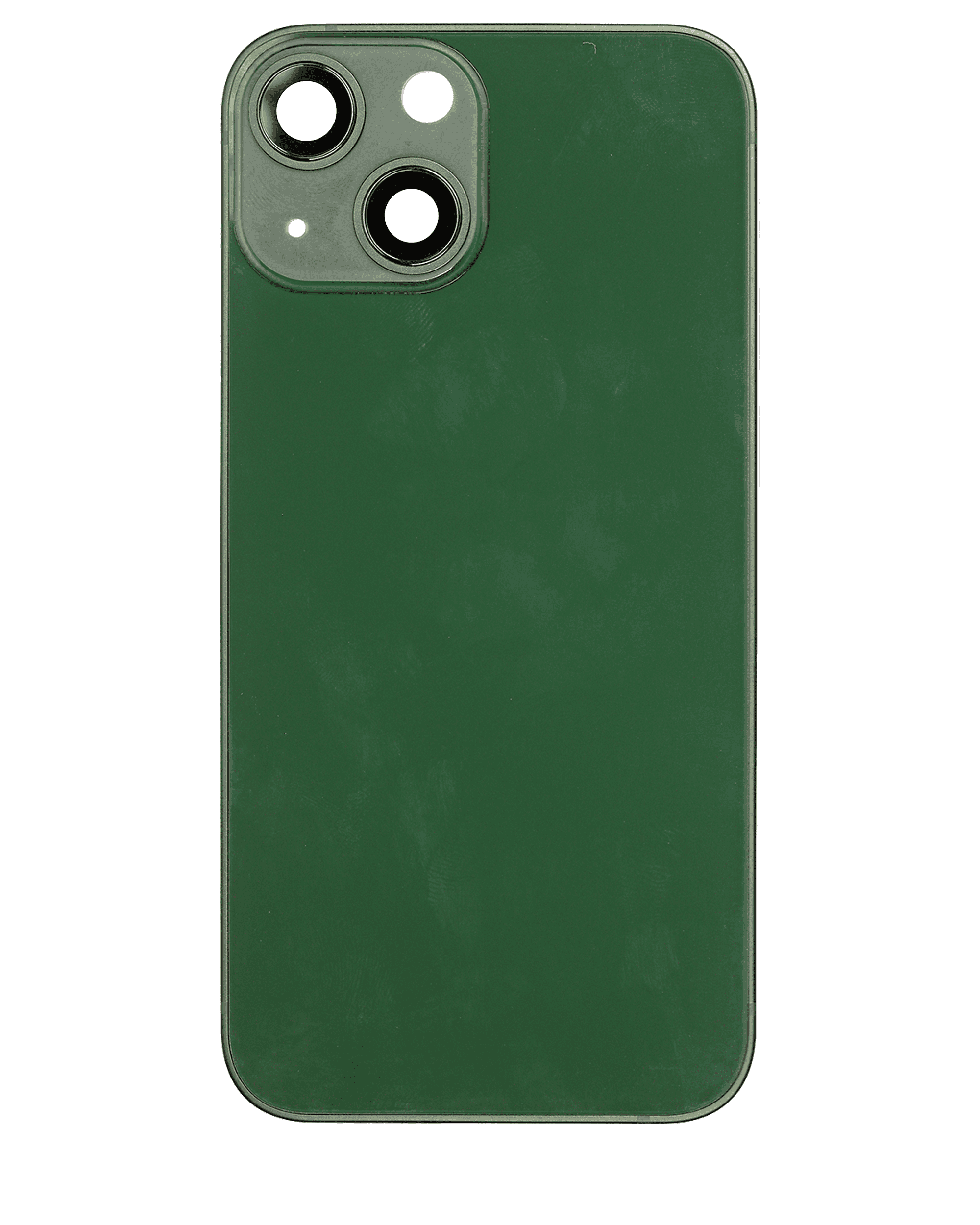 Back Housing W/ Small Components Pre-Installed Compatible For iPhone 13 Mini (US Version) (Used OEM Pull: Grade B) (Green)