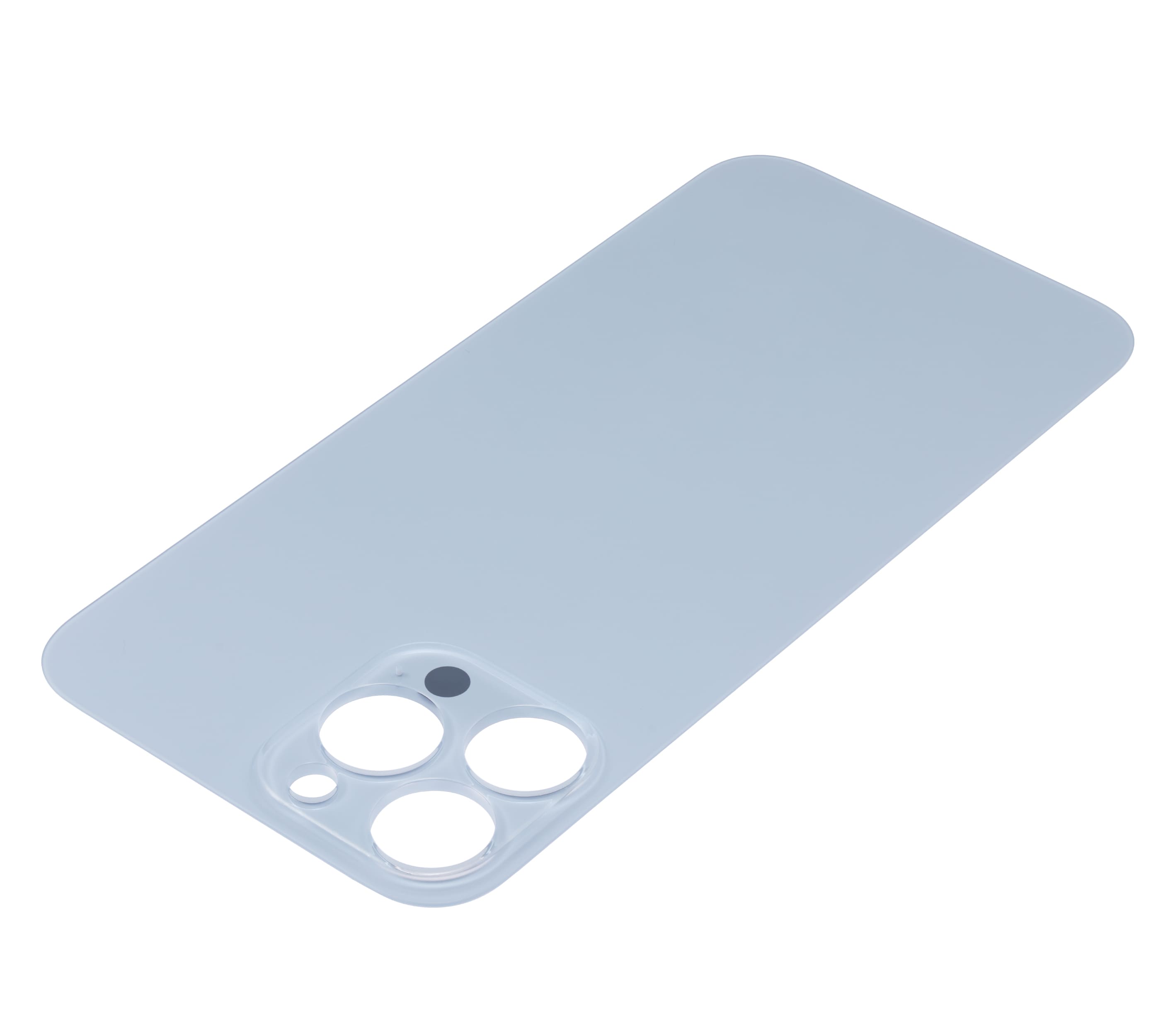 Back Glass With 3M Adhesive Compatible For iPhone 13 Pro Max (No Logo / Large Camera Hole) (Sierra Blue)