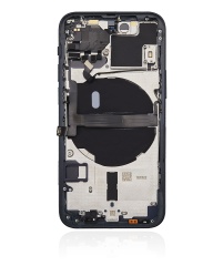 Back Housing W/ Small Components Pre-Installed Compatible For iPhone 13 Mini (US Version) (No Logo) (Aftermarket Plus) (Midnight)