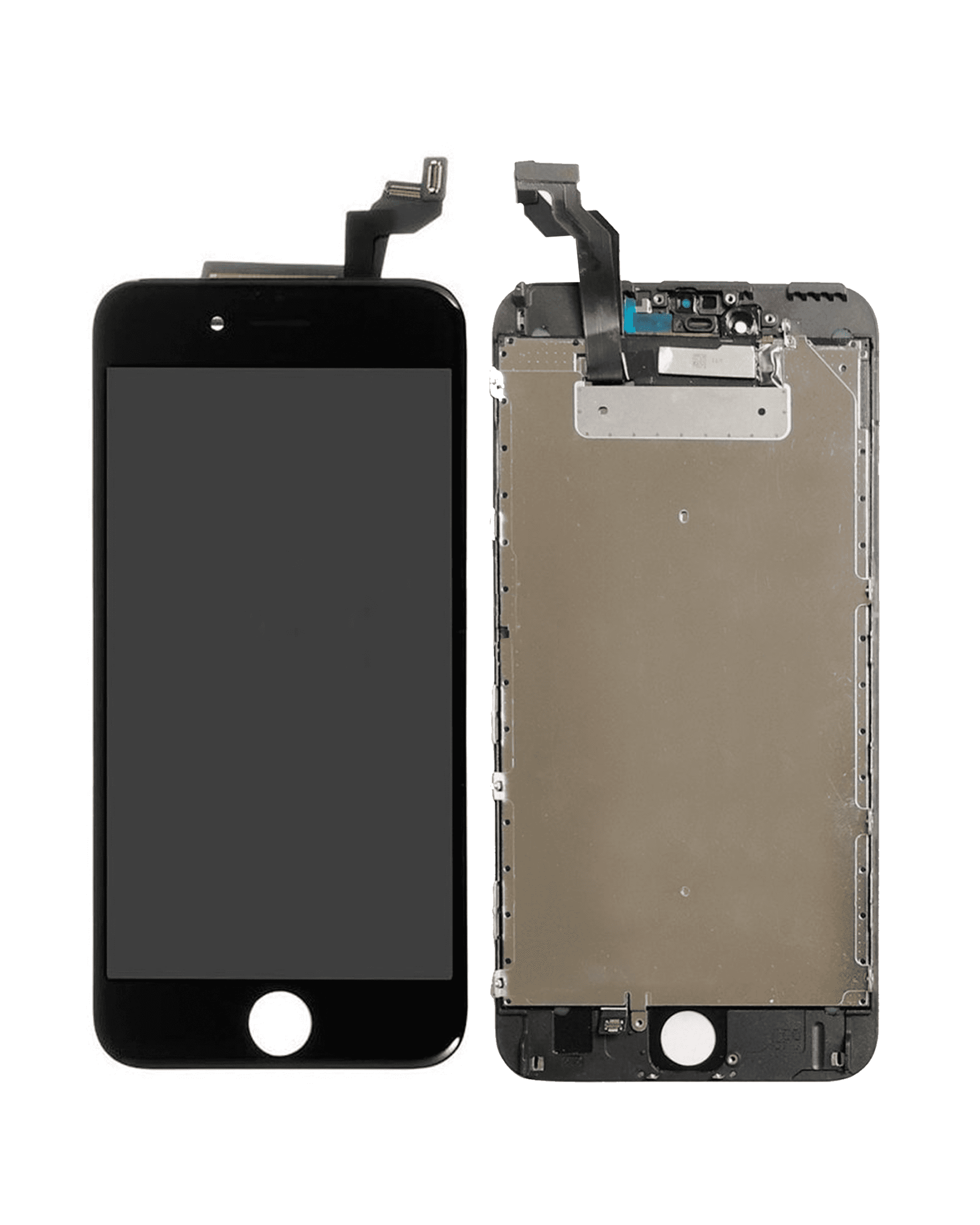 LCD Assembly With Steel Plate Compatible For iPhone 6S Plus (Aftermarket: AQ7) (Black)
