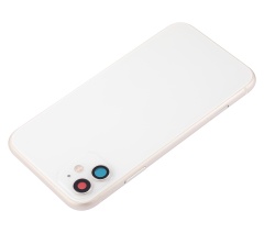Back Housing W/ Small Components Pre-Installed Compatible For iPhone 11 (No Logo) (Aftermarket Plus) (White)