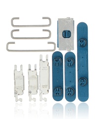 Hard Buttons (Power / Volume / Switch) Compatible For iPhone 13 / 13 Mini (Blue)