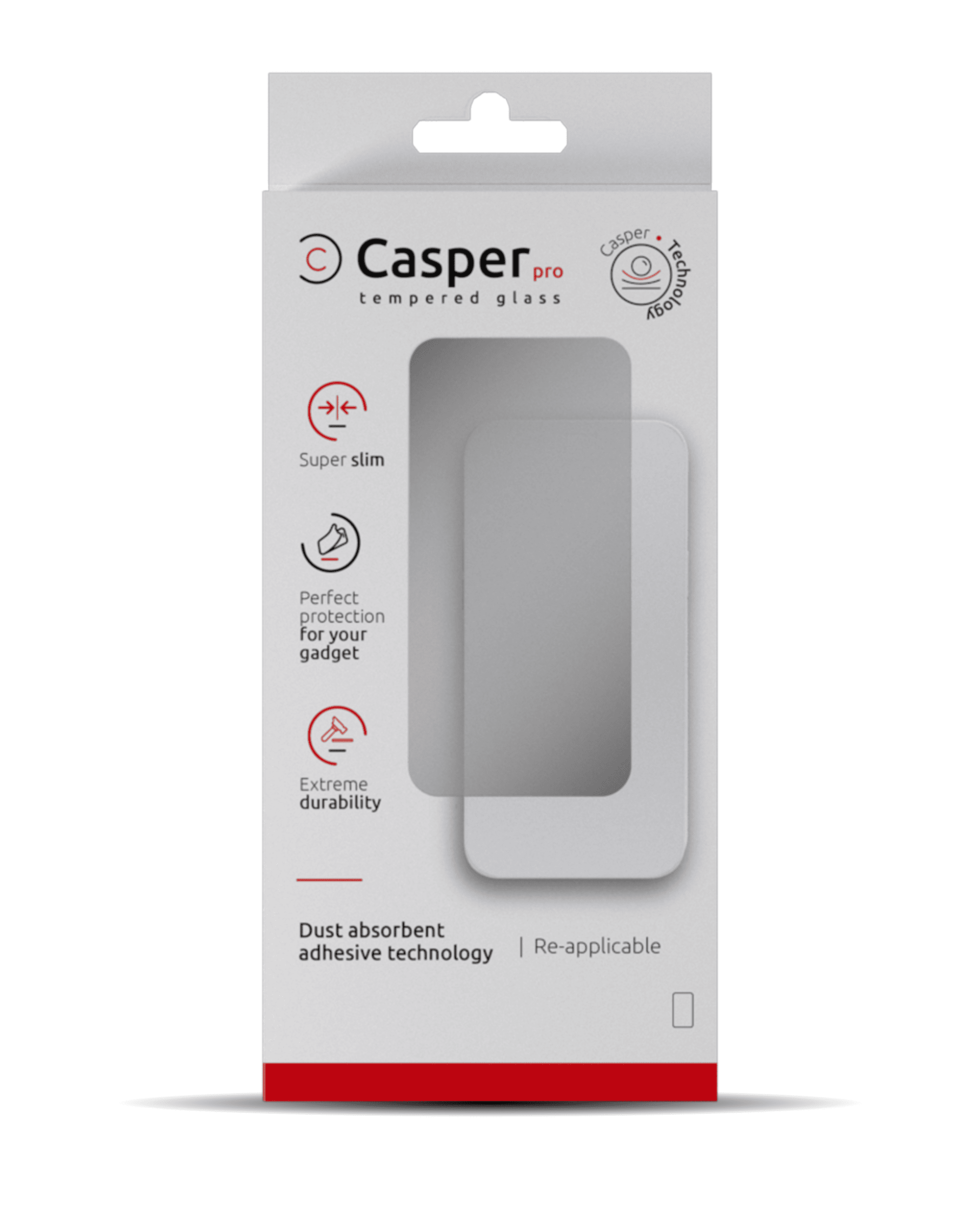 Casper Pro Tempered Glass Compatible For iPhone 15 Pro (Retail Pack) (Privacy)