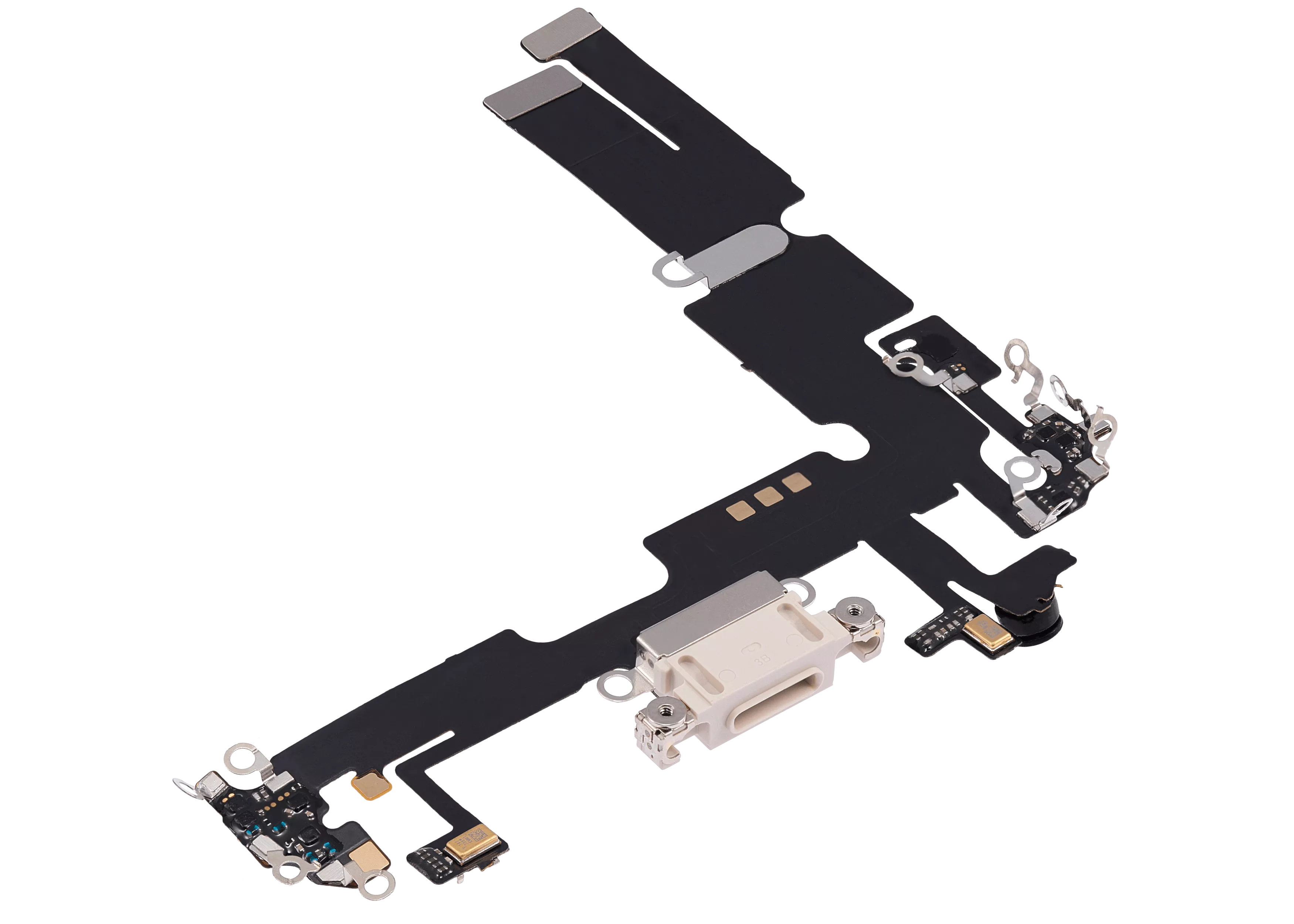 Charging Port Flex Cable Compatible For iPhone 14 Plus (Aftermarket Plus) (Starlight)
