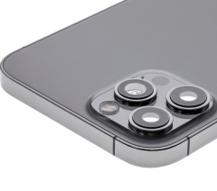 Back Housing W/ Small Components Pre-Installed Compatible For iPhone 12 Pro Max (US Version) (Used OEM Pull: Grade C) (Graphite)