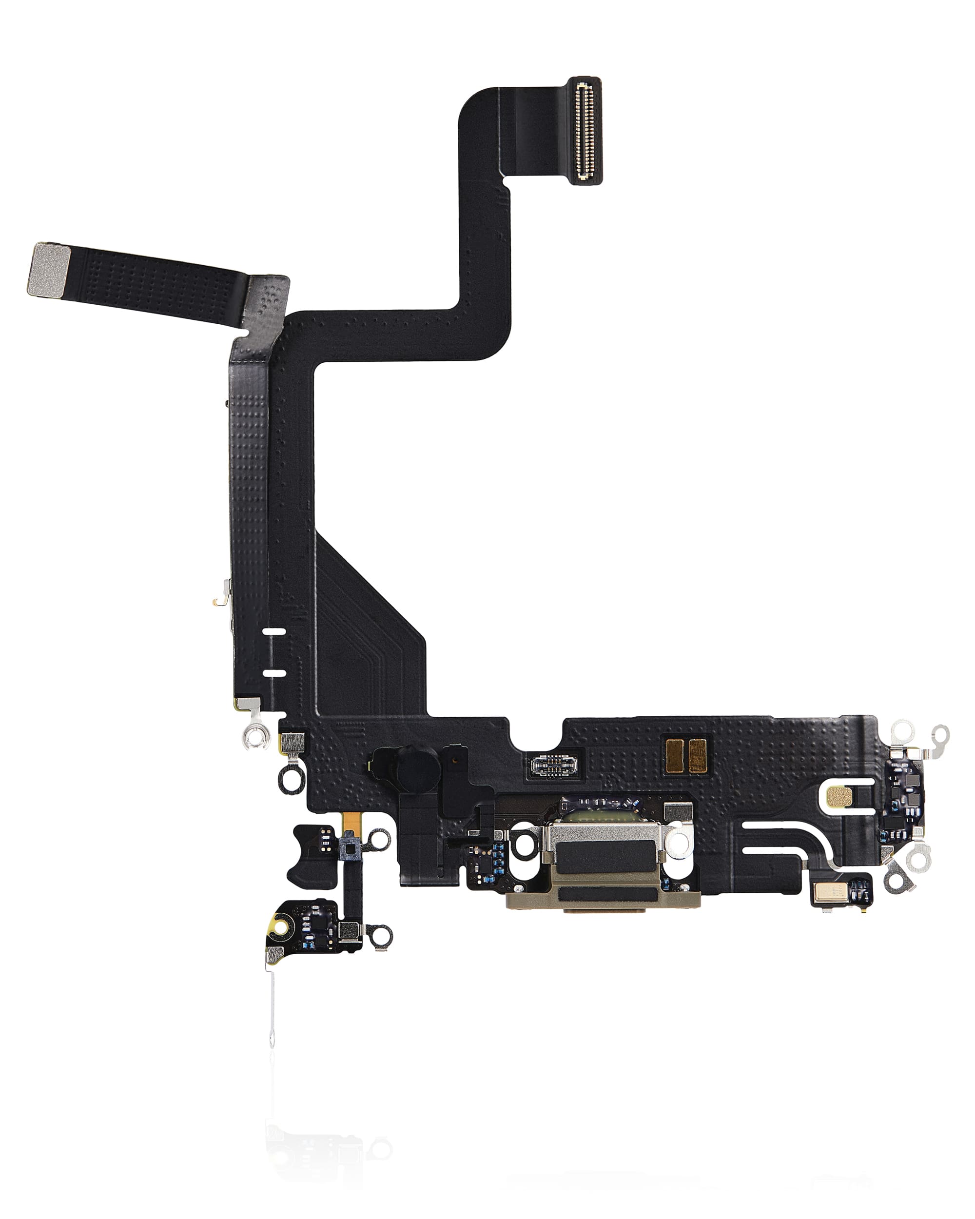 Charging Port Flex Cable Compatible For iPhone 14 Pro (Premium) (Gold)