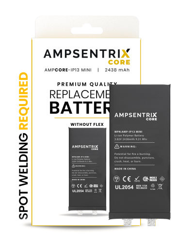 Replacement Battery Core Compatible For iPhone 13 Mini (Spot Welding Required) (AmpSentrix Core)