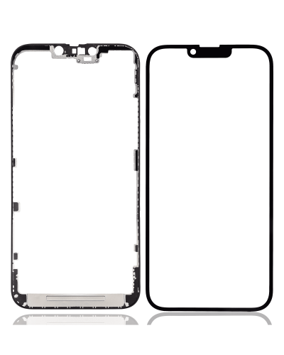 2 in 1 With Frame Included (Front Glass + OCA Pre-Installed) Compatible For iPhone 14 Plus (OCA Master)