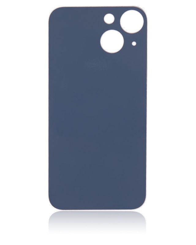 Back Glass With 3M Adhesive Compatible For iPhone 13 Mini (No Logo / Large Camera Hole) (Red)