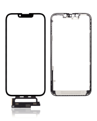 4 in 1 With Frame Included (Front Glass + OCA + Short Touch + OCA Pre-Installed) Compatible For iPhone 13 (OCA Master)