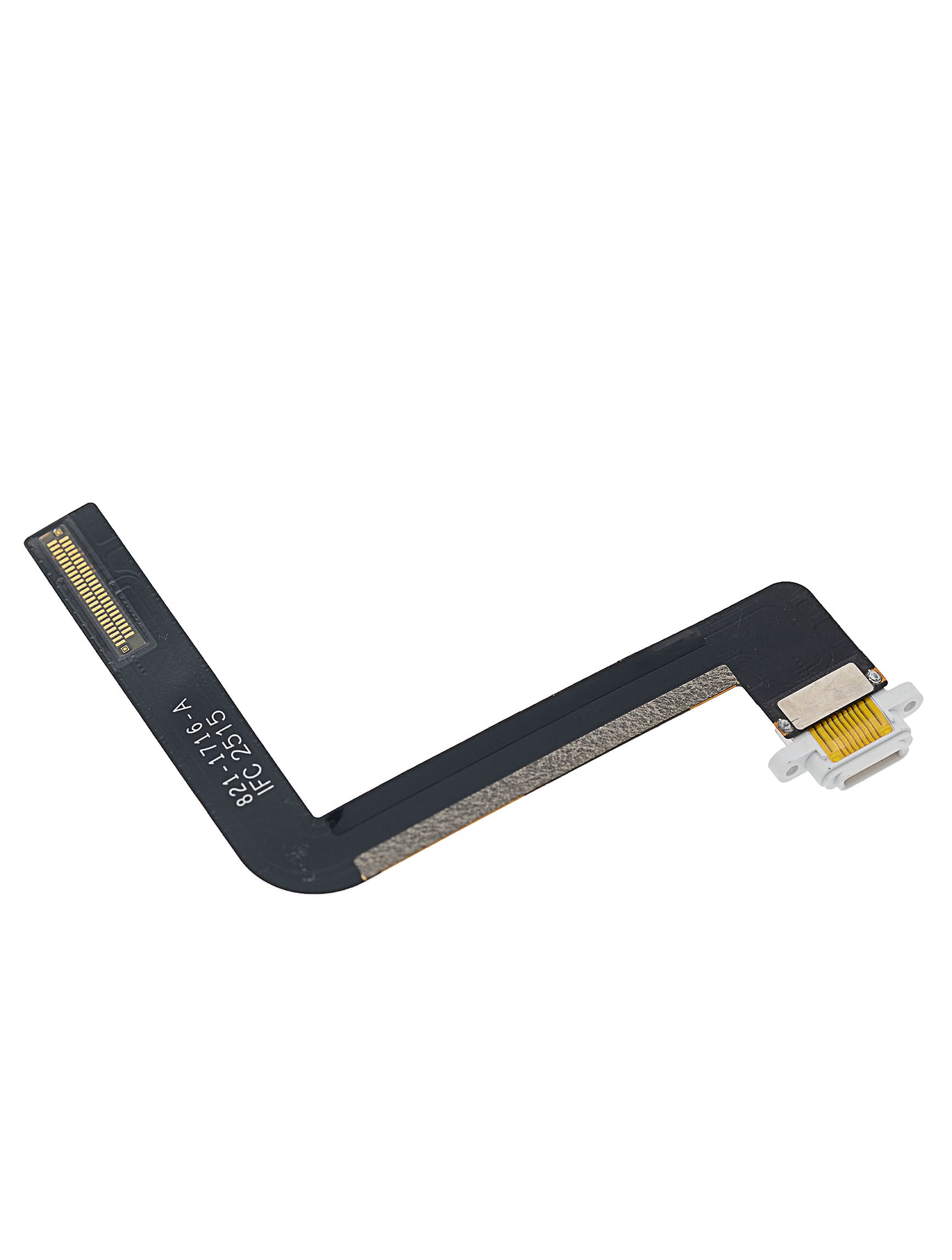 Charging Port Flex Cable Compatible For iPad Air 1 / iPad 5 (2017) / iPad 6 (2018) (Soldering Required) (Premium) (White)