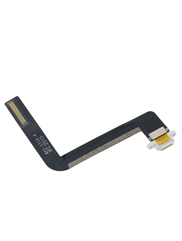 Charging Port Flex Cable Compatible For iPad Air 1 / iPad 5 (2017) / iPad 6 (2018) (Soldering Required) (Premium) (White)