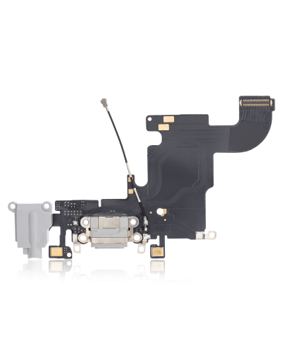Charging Port Flex Cable Compatible For iPhone 6S (Premium) (Silver)