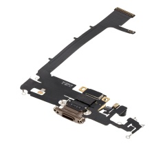 Charging Port Flex Cable With Board Compatible For iPhone 11 Pro Max (Premium) (Gold)