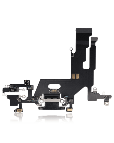 Charging Port Flex Cable Compatible For iPhone 11 (Aftermarket Plus) (Black)