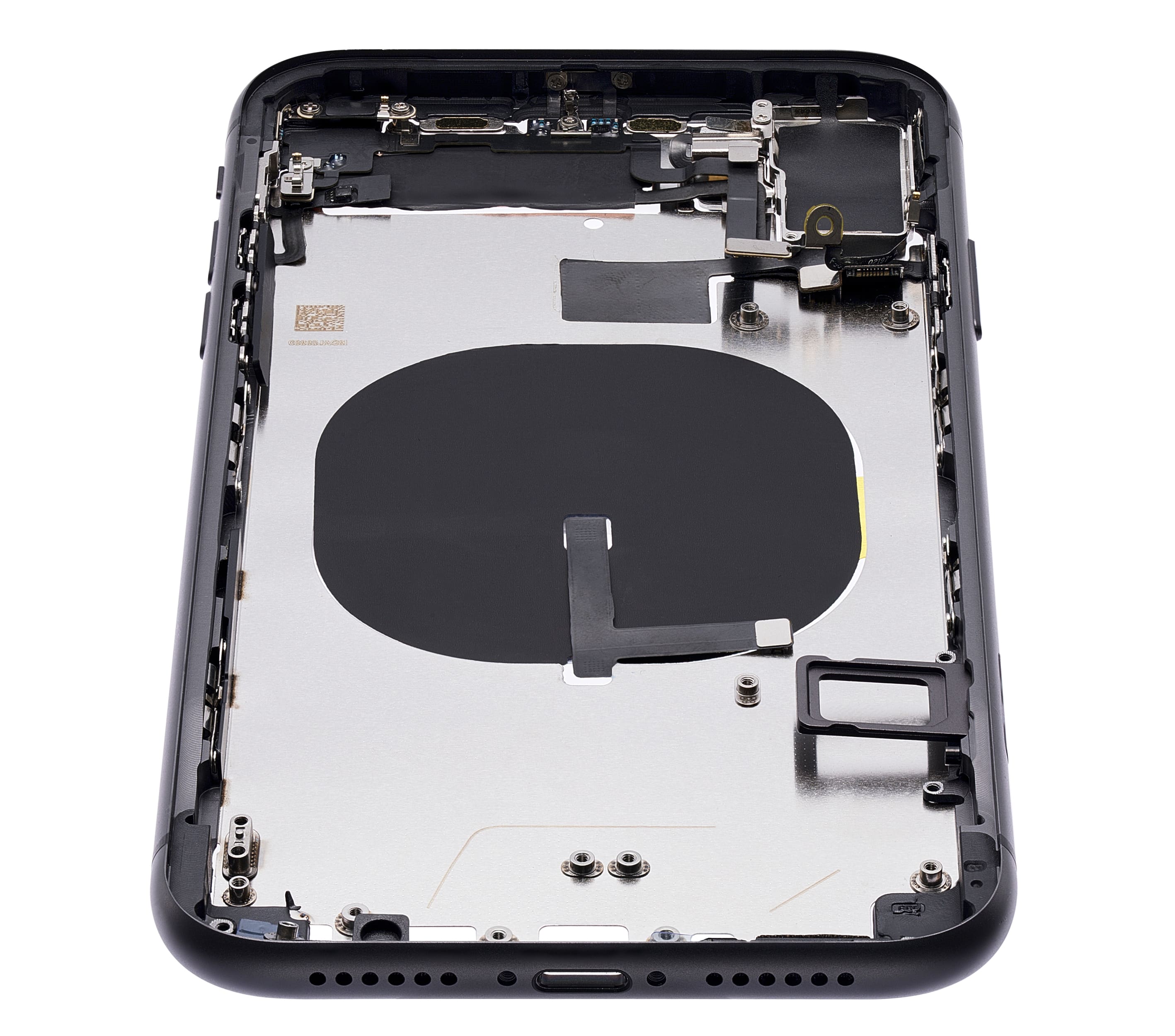 Back Housing W/ Small Components Pre-Installed (Without Back Cover) Compatible For iPhone 11 (Black)