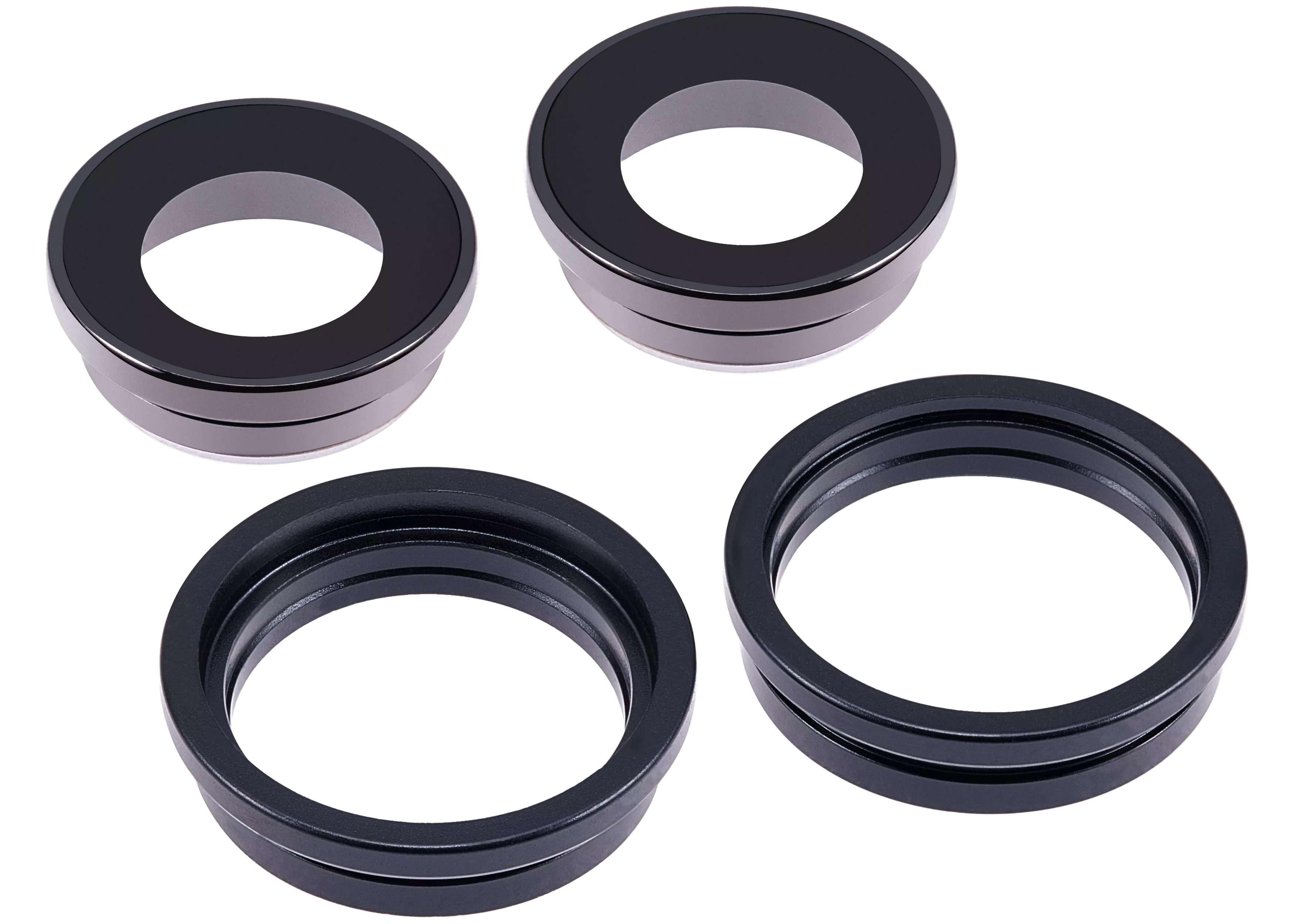 Back Camera Lens With Bracket & Bezel Compatible For iPhone 14 / 14 Plus (2 Piece Set) (Aftermarket Plus) (Midnight)