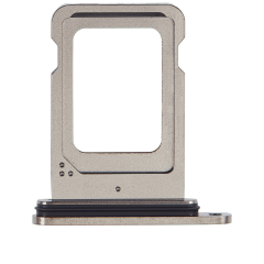 Dual Sim Card Tray Compatible For iPhone 15 Pro / 15 Pro Max (Black Titanium)