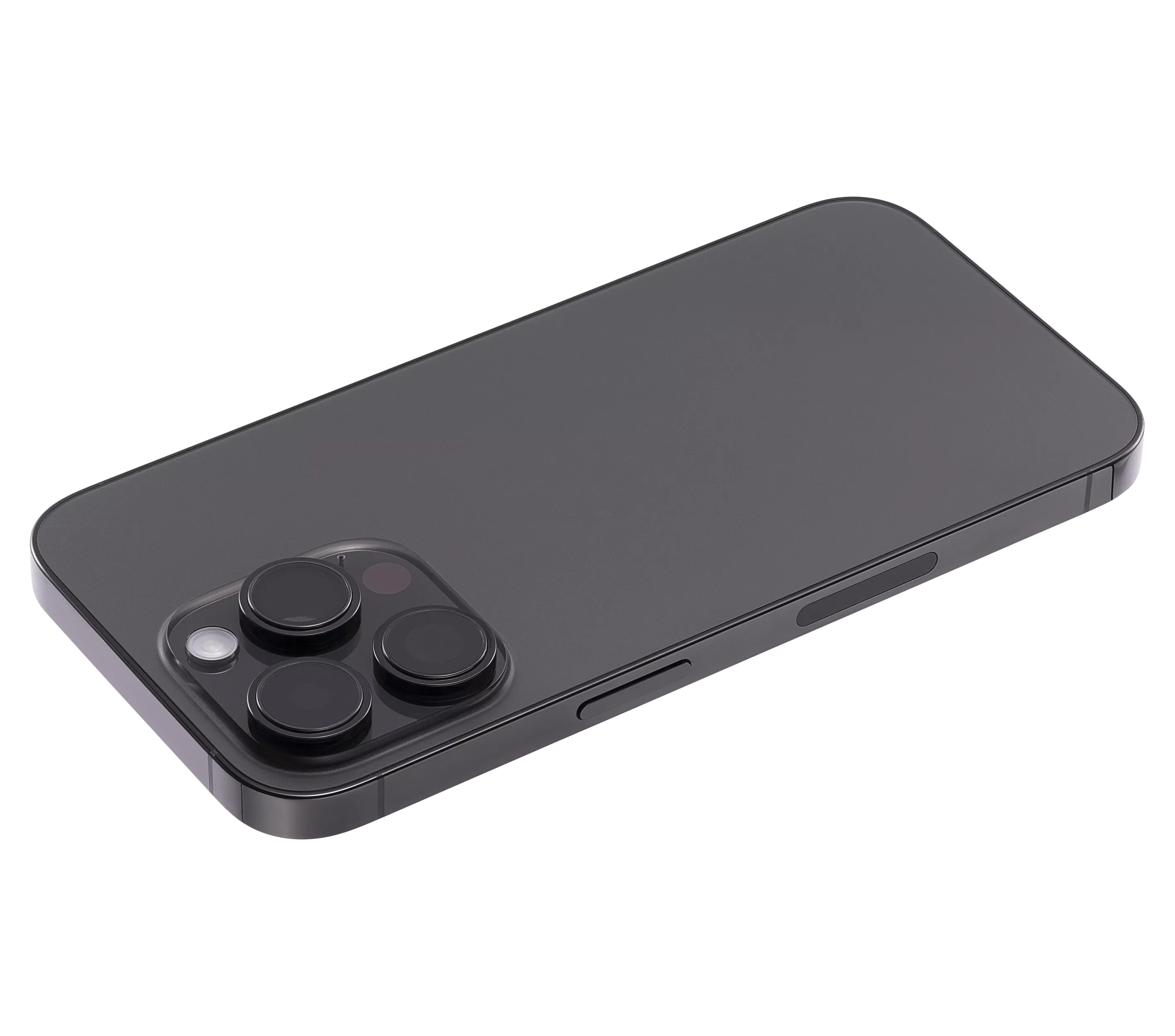 Back Housing W/ Small Pre-Installed Compatible For iPhone 14 Pro (U.S Version) (Used OEM Pull: Grade C) (Space Black)
