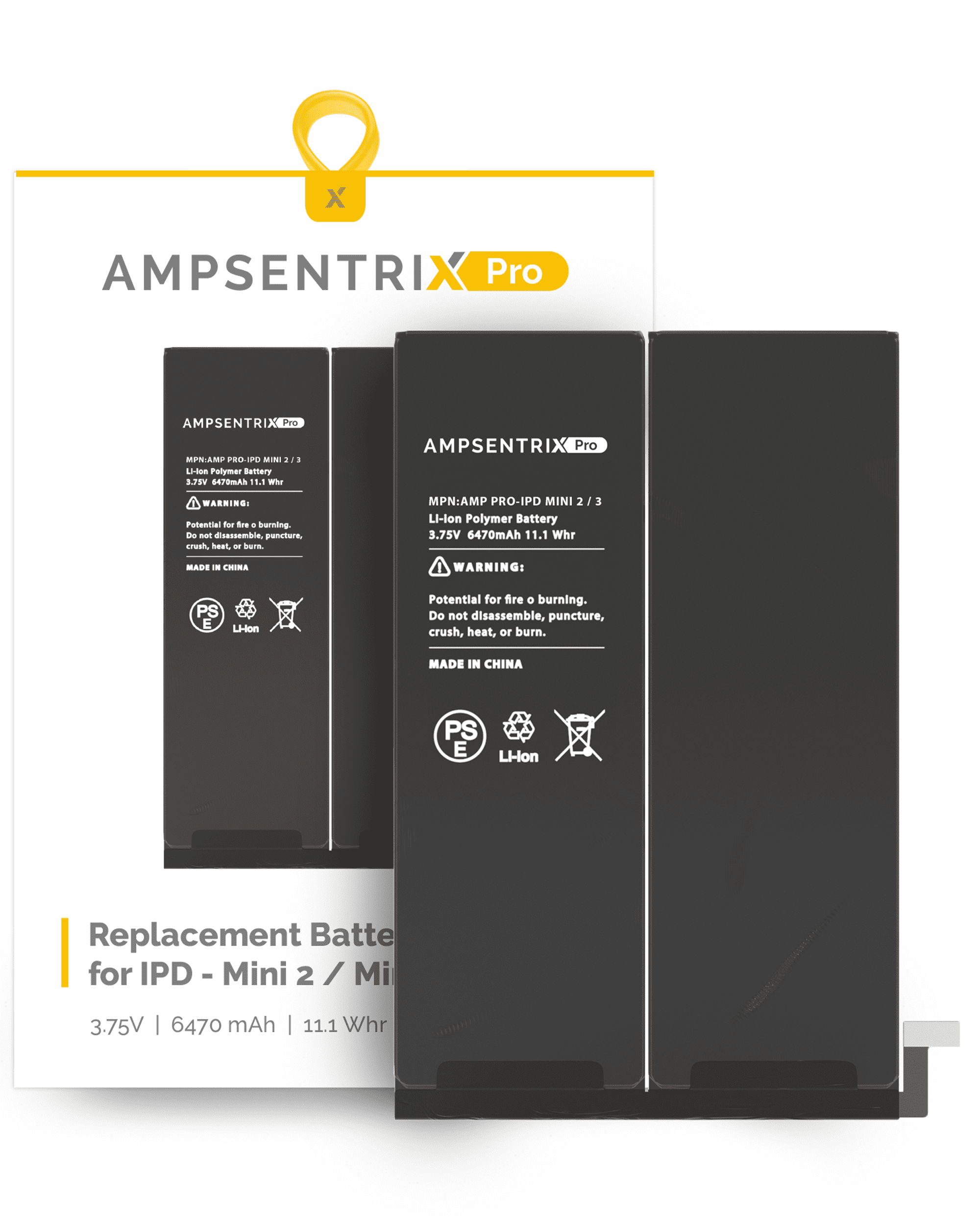 Replacement Battery Compatible For iPad Mini 2 / Mini 3 (AmpSentrix Pro)