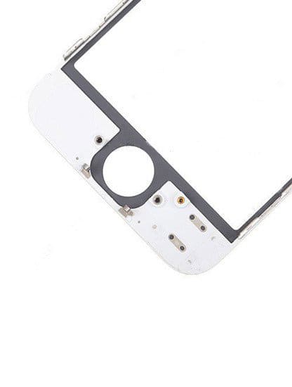 3 in 1 (Front Glass + Frame + OCA Pre-Installed) Compatible For iPhone 5 (2 Pack) (White)
