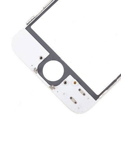 3 in 1 (Front Glass + Frame + OCA Pre-Installed) Compatible For iPhone 5 (2 Pack) (White)