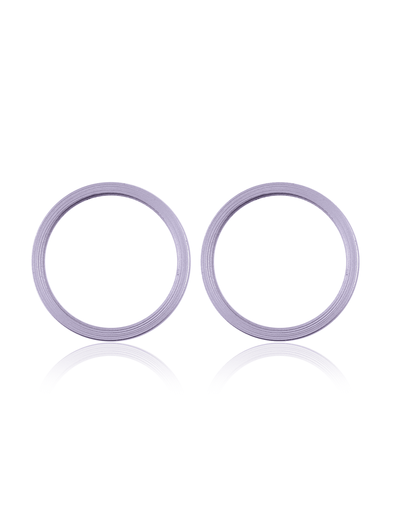 Back Camera Bezel Ring Only Compatible For iPhone 11 / 12 / 12 Mini (Purple) (2 Piece Set) (10 Pack)