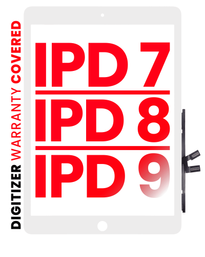 Digitizer Compatible For iPad 7 (2019) / iPad 8 (2020) / iPad 9 (2021) (Aftermarket Pro: XO7) (White)