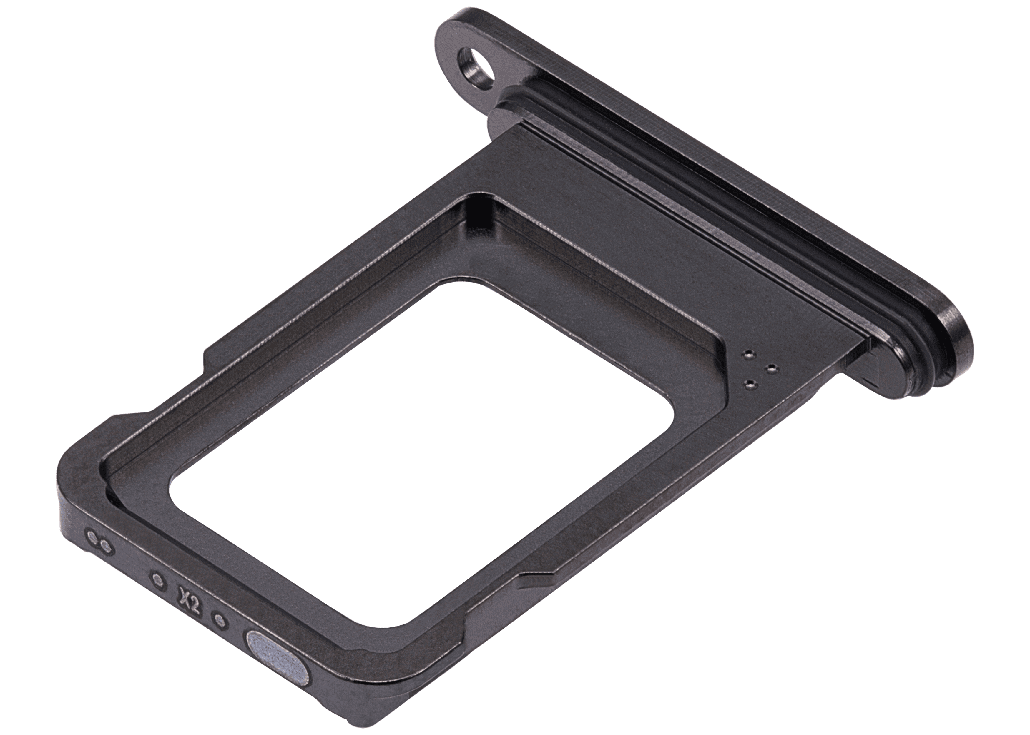 Single Sim Card Tray Compatible For iPhone 15 Pro / 15 Pro Max (Black Titanium)