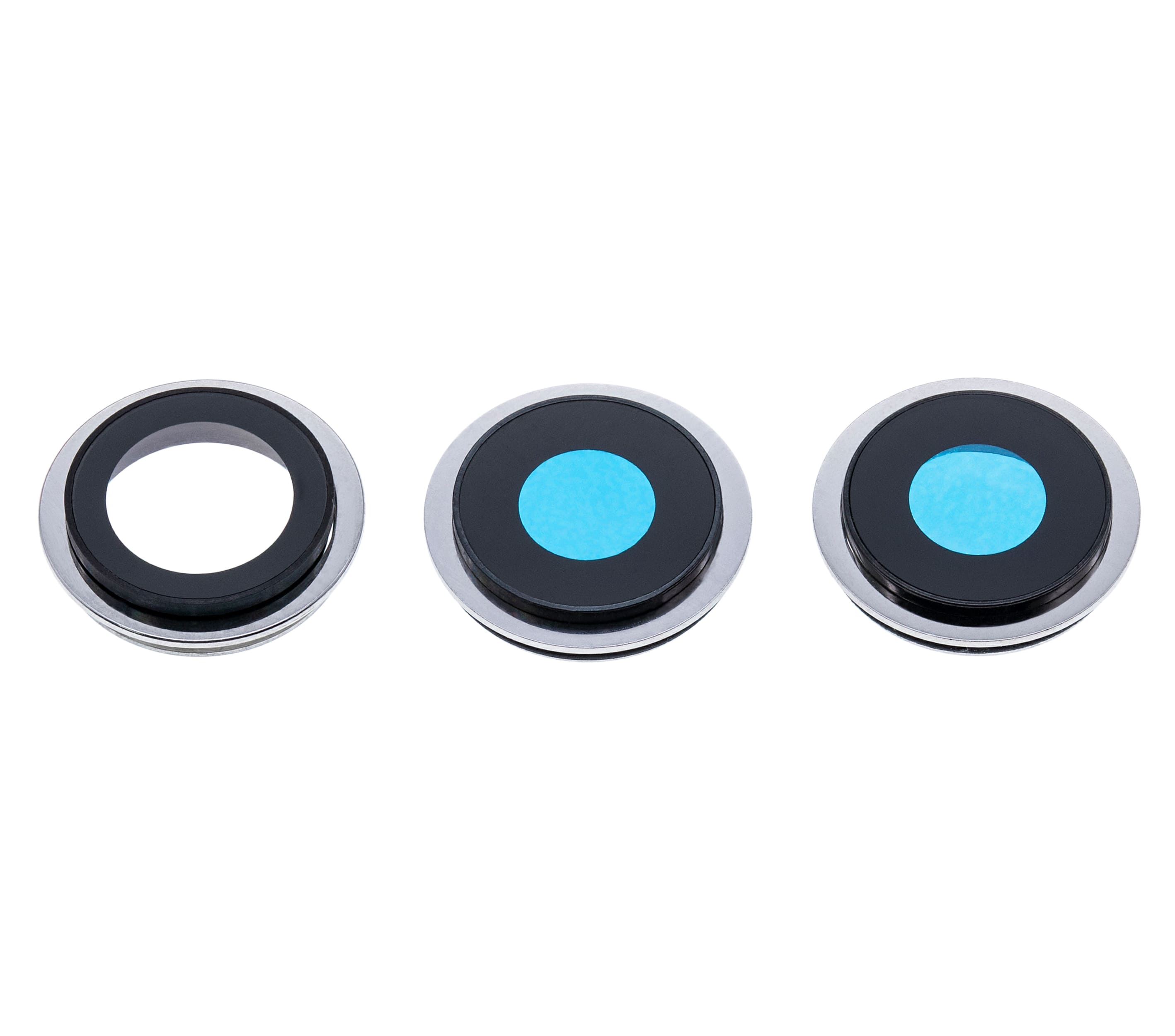 Back Camera Lens With Bracket & Bezel Compatible For iPhone 11 Pro / Pro Max (White) (Real Sapphire / Premium)
