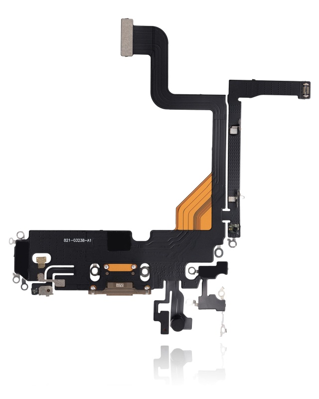 Charging Port Flex Cable Compatible For iPhone 13 Pro (Aftermarket Plus) (Gold)
