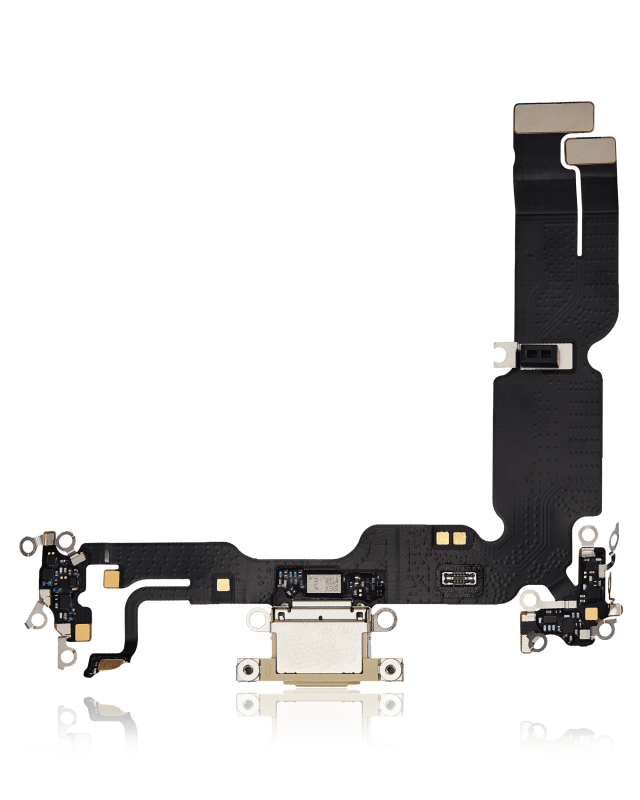 Charging Port Flex Cable Compatible For iPhone 15 Plus (Premium) (Yellow)