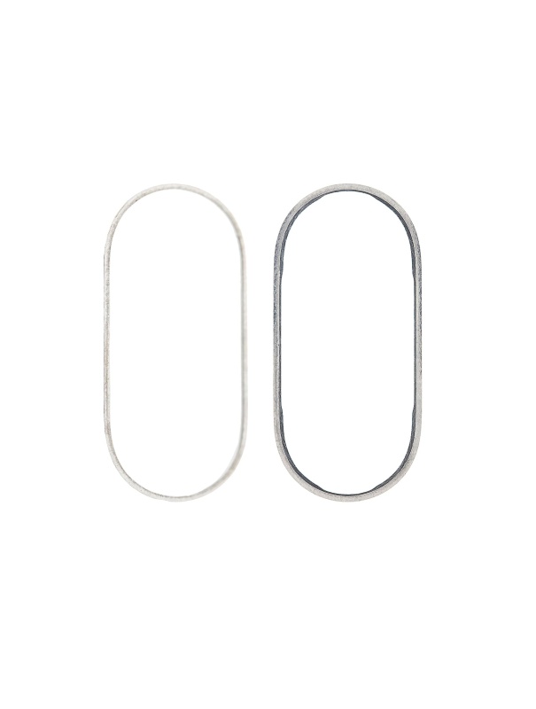 Back Camera Bezel Ring Only Compatible For iPhone X (Silver) (10 Pack)