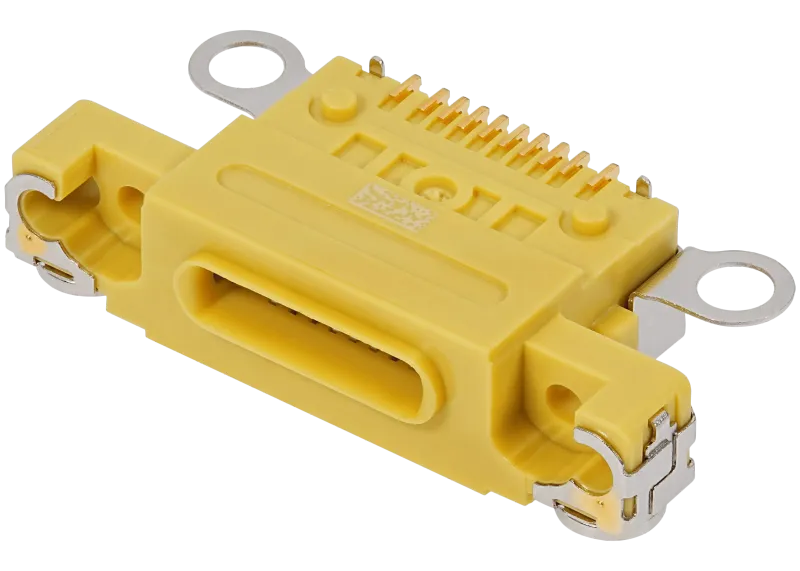 Charging Port Only Compatible For iPhone 14 / 14 Plus (Yellow) (10 Pack)
