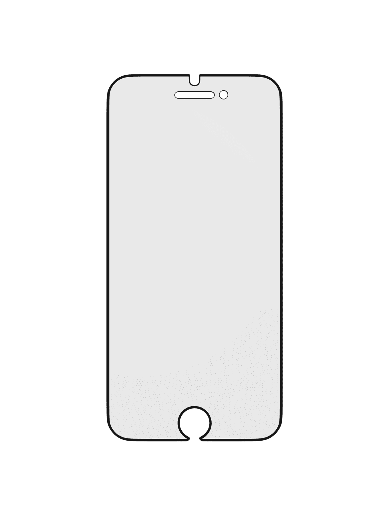 Casper Pro Silicone Tempered Glass Compatible For iPhone 6 Plus / 6S Plus / 7 Plus / 8 Plus (Retail Pack) (Clear)