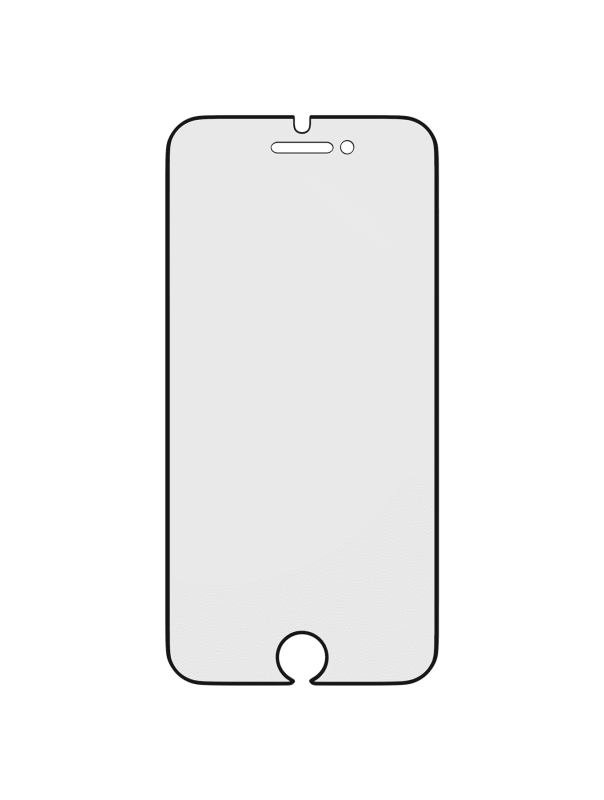 Casper Pro Silicone Tempered Glass Compatible For iPhone 6 Plus / 6S Plus / 7 Plus / 8 Plus (Retail Pack) (Clear)