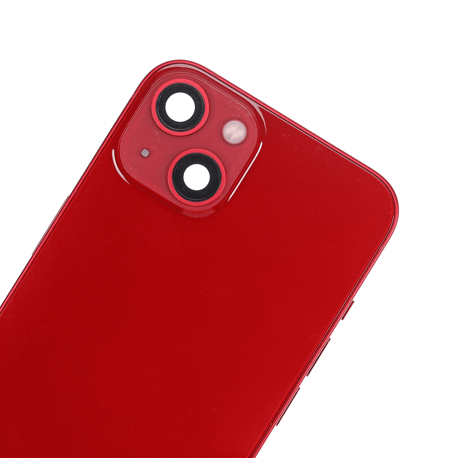 Back Housing W/ Small Components Pre-Installed Compatible For iPhone 13 (International Version) (Used OEM Pull: Grade A) (Red)