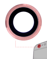 Back Camera Lens Compatible For iPhone 6 Plus / 6S Plus (Rose Gold) (10 Pack) (Real Sapphire l Premium)
