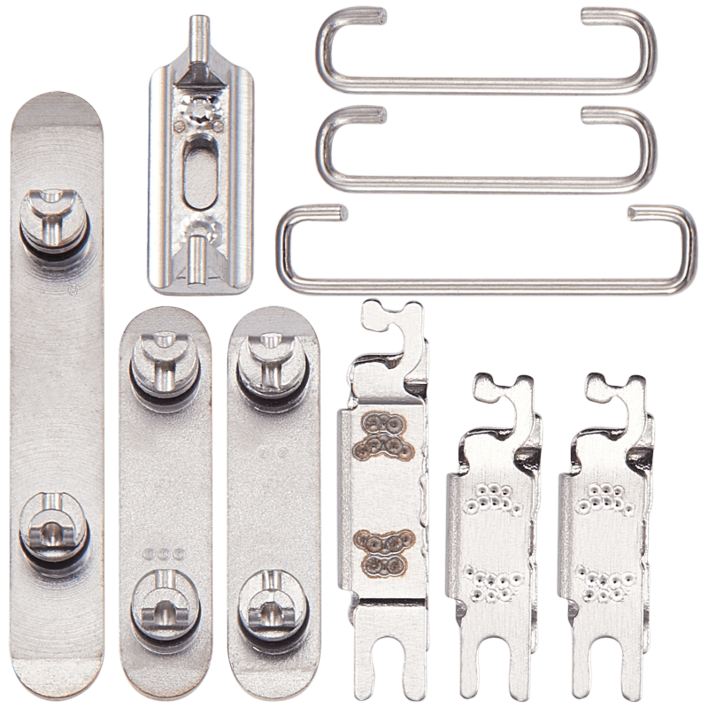 Hard Buttons (Power / Volume / Switch) Compatible For iPhone X (Gold)