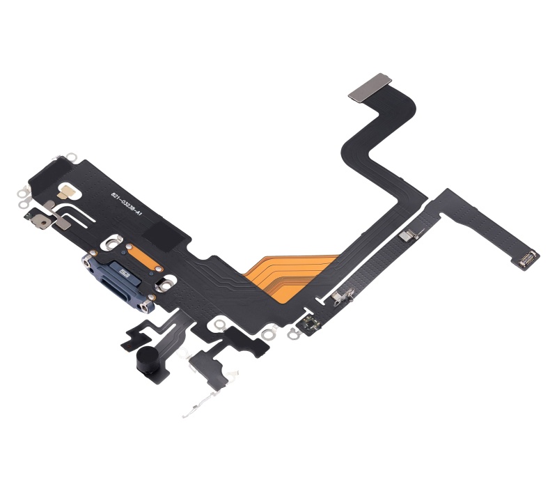 Charging Port Flex Cable Compatible For iPhone 13 Pro (Aftermarket Plus) (Sierra Blue)
