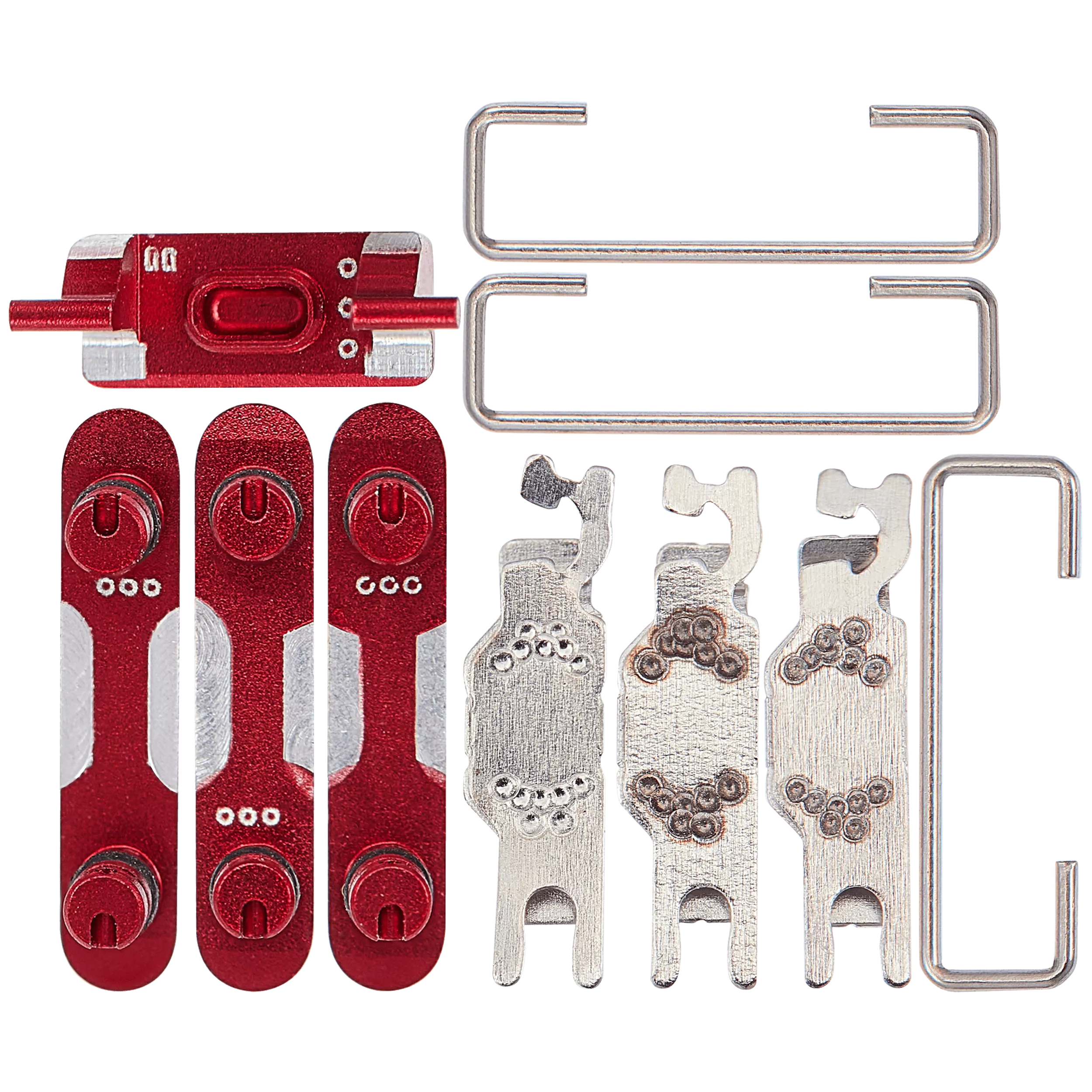 Hard Buttons (Power / Volume / Switch) Compatible For iPhone SE (2022) (Red)