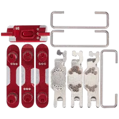 Hard Buttons (Power / Volume / Switch) Compatible For iPhone SE (2022) (Red)