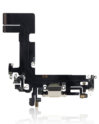 Charging Port Flex Cable Compatible For iPhone 13 (Aftermarket Plus) (Starlight)
